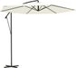 LifeGoods Parasol déporté - Ø300cm - Crème