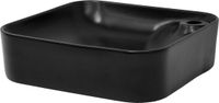 LuxeBath Keramische Wastafel Zwart 43x43x12 cm