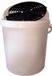 Voodoo Ride Emmer Met Deksel En Grid - 15 Liter - Wit