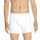 HOM HO1 long boxer briefs (1-pack) - heren boxer lang met horizontale gulp - wit