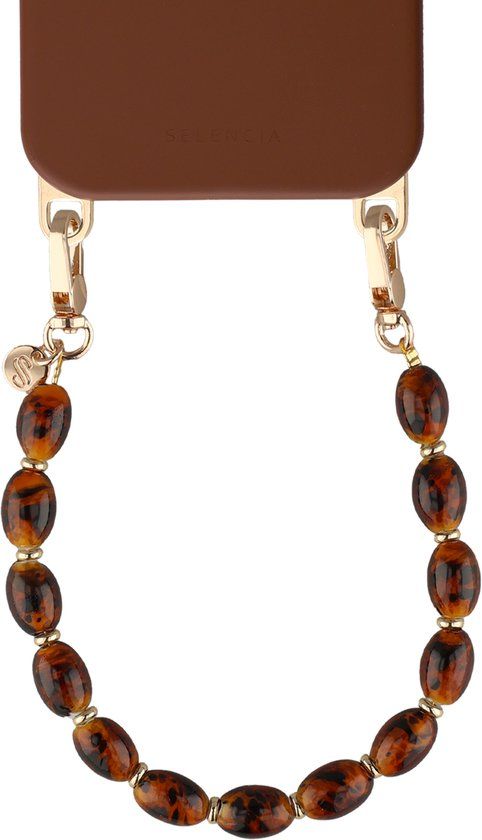 Selencia Tortoise Shell Polskoord - Bruin