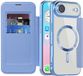 Techsuit SmartMag Book Wallet Case pour Apple iPhone Air - Bleu clair