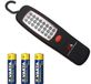 Maclean - Lampe de poche LED COB LED - Lampe de travail - Aimant avec 3 piles LR6/AA R-06