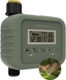 MMOBIEL Irrigatietimer voor Tuin - Automatische & Handmatige Bewateringscomputer met 9 Programma’s, Regensensor, Groot LCD-scherm & Kinderbeveiliging - Zonder App of WiFi - voor Tuin & Gazon