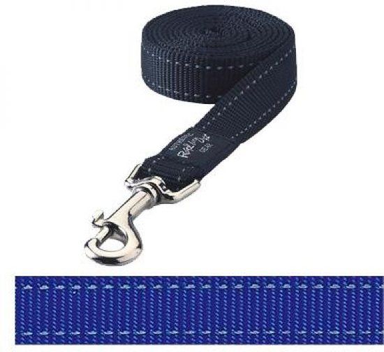 ROGZ FOR DOGS Fanbelt Hondenriem - Blauw - 20mm x 1.4mtr