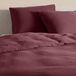 NOUS Living mousseline 2-persoons dekbedovertrek 200x200 cm - donkerrood