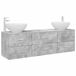 vidaXL Meuble de salle de bain gris béton