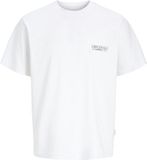 JACK&JONES JORCATSKILLS CUT OUT TEE CREW NECK JNR Jongens T-shirt Maat 176 Katoen Wit