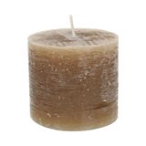 Bougie tronc, brun, Ø10 x 9 cm