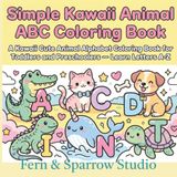 Simple Kawaii Animal ABC Coloring Book
