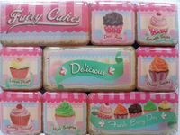 Nostalgic Art Merchandising Nostalgic Art 9 magneten Cup Cakes