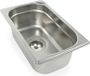 1 1/2" RVS évier, dimensions 265x160x200 mm, inclusief vidage.