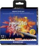 STAEDTLER Pigment Arts Pen Warm Colours Viltstift Meerkleurig 12 stuk(s)