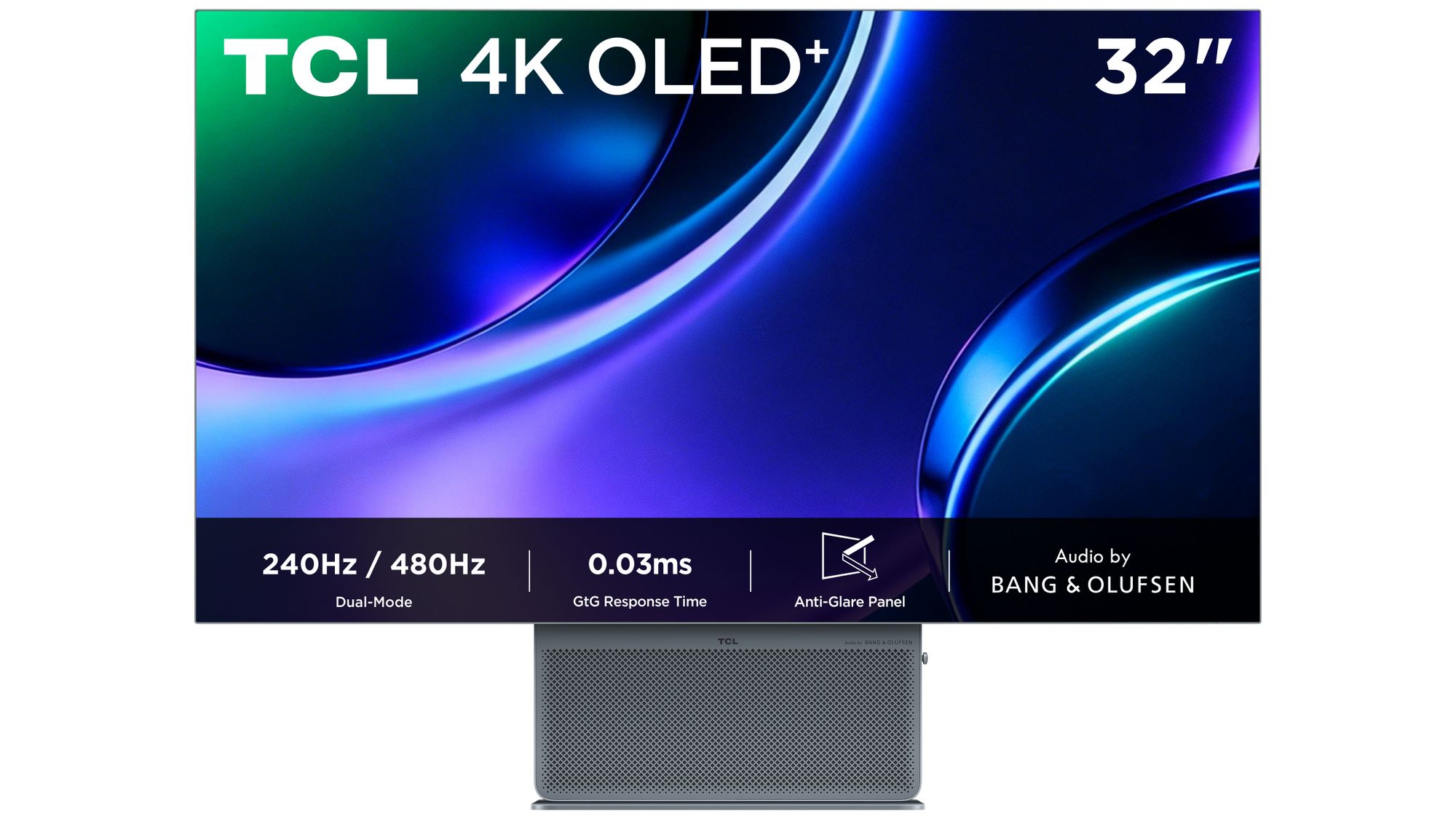 TCL X3 32X3A computer monitor 81,3 cm (32") 3840 x 2160 Pixels 4K Ultra HD OLED Blauw