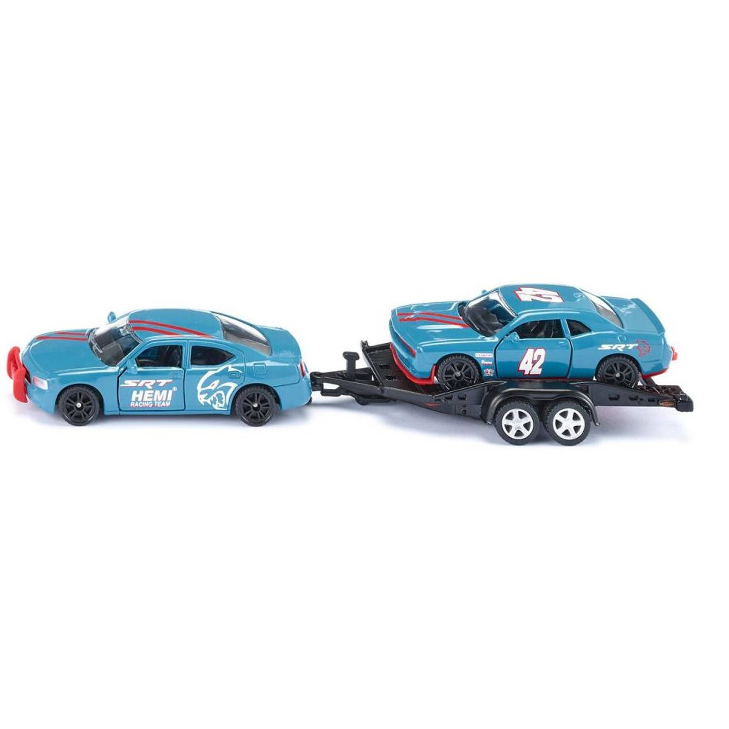 SIKU Dodge Charger Met Challenger Srt 20 Cm Staal Blauw (2565)