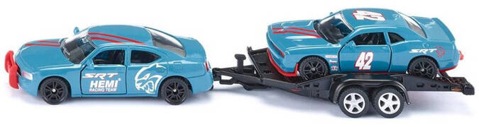 SIKU Dodge Charger Met Challenger Srt 20 Cm Staal Blauw (2565)