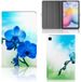 Samsung Galaxy Tab S6 Lite Book Case - Kunstleer/Siliconen/TPU - Bloemen - Orchidee Bleu