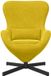 vidaXL Eivormige stoel Geel Fluweel 63 x 73 x 90 cm