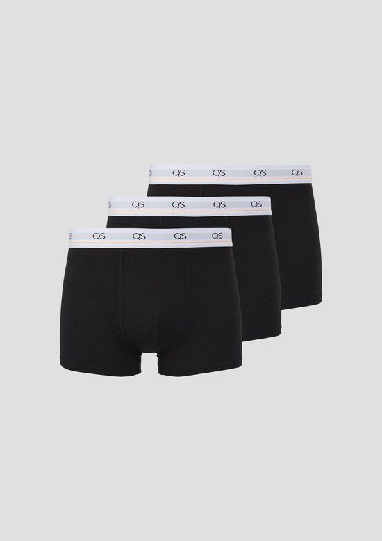 QS s.Oliver QS Boxershort Mannen Zwart Effen Katoen/Elastaan M