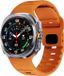 By Qubix - Wave siliconen bandje - Oranje - Geschikt voor Samsung Galaxy Watch Ultra / Ultra 2 - 47mm