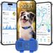 GPS-tracker hond GPS-hondentracker huisdiertracker - 4G - Waterdicht Ip67 - Klittenband - Zwart