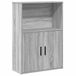 VidaXL Boekenkast 60x24x85 cm hout bewerkt grijs sonoma eikenkleurig