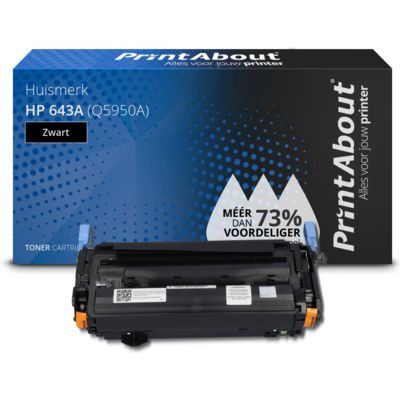 PrintAbout Huismerk HP 643A (Q5950A) Toner Zwart - Compatibel