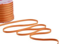 Furlanis - Dubbel satijnen lint, Italiaanse stof - perzikoranje, 6 mm x 25 m