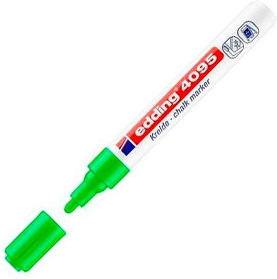 Edding 4095 Krijtmarker - Lichtgroen - 10 Stuks