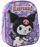 CERDÁ LIFE'S LITTLE MOMENTS Kuromi 3D Rugzak voor Meisjes – Paarse Kinderrugzak met Zijvak