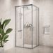 Badplaats Douchecabine Dakota 90 x 90 x 190 cm – Chroom – Douchewand met Schuifdeur