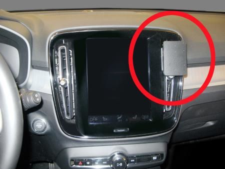 Brodit 855394 - Passive Holder for Mobile Phone/Smartphone - Black - Car Vent Mount - Volvo XC40 18-22