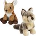 Ravensden - Knuffeldieren set - wolf en hertje - pluche knuffels - 18 cm