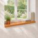 vidaXL - Raamprofielen - 2 stuks - Lichtbruin - 80 x 25 x 2 cm - Massief beukenhout