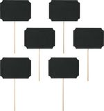 PartyDeco set de accessoires photo à écrire - Mariage - noir - set 12 pièces - 11 x 8 cm