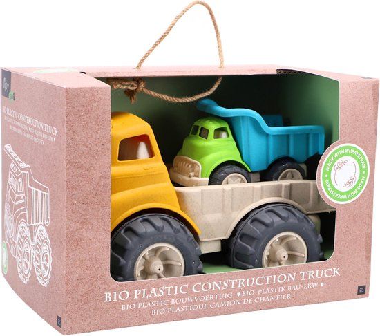 Jipy Bouwvoertuigenset Bioplastic Blauw