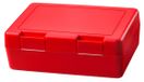 Lunchbox pour enfants – Sans BPA & Fabriqué en Allemagne – Lunchbox avec fermeture à clic sécurisée, lunchbox robuste pour enfants et adultes – standard rouge