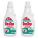 DESTOP Set van 2 x 750 ml gel pour l'entretien des canalisations, parfum intense pin