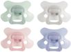 Difrax Fopspeen Natural - 18+ Maanden - Groen & Lichtgrijs & Roze & Paars - 2 Stuks