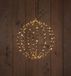 Anna's Collection Metal 50 cm 3D Ball Black With 216 Led Flash Classic Warm Christmas Lights