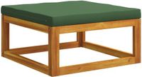 vidaXL Modulaire voetensteun met kussens Groen