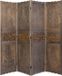 Homestyle4u Paravent - 160x170 cm - marron - 4 pièces - décoration en bois