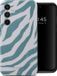 Selencia Vivid Backcover - Colorful Zebra Pine Blue - Samsung Galaxy A35 5G