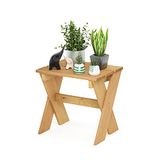 Furinno Bijzettafel bloemenstandaard, dennenhout, natuurlijk, 45,2 (B) x 43,9 (H) x 35,1 (D) cm