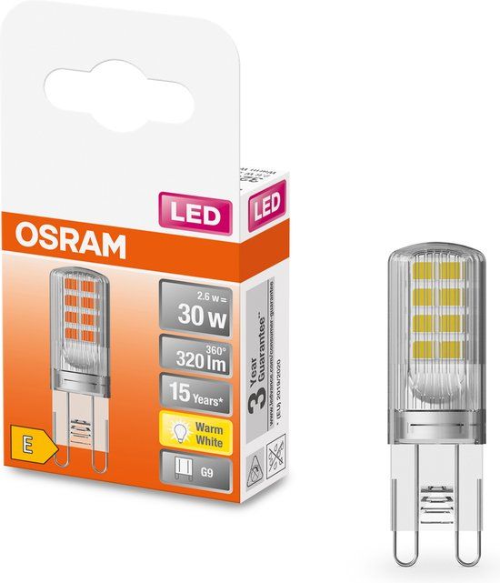 OSRAM LED G9 Lamp - 2.6W - Warm White - 320 lm