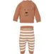 LUPILU® Ensemble thermique bébé (marron, 2-6 mois)