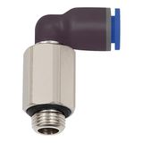 RIEGLER L-steekschroefverbinding »Blaue serie« lang, draaibaar, G 1/4 a., v. slang-buiten-Ø 10 mm, werkdr. Maximale 15 bar, kunststof/MS vern.