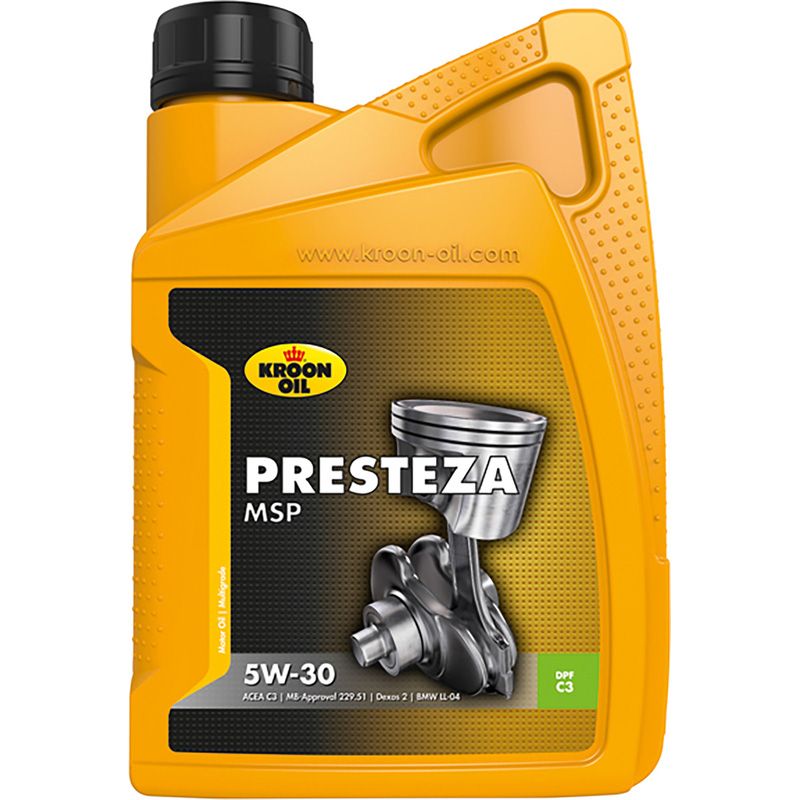 Kroon Oil Presteza MSP 5W30 - 1L - Motorolie - Volsynthetisch