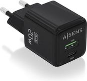 AISENS ASCH-20W2P011-BK oplader voor mobiele apparatuur Universeel Zwart AC Snel opladen Binnen