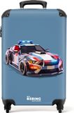 NoBoringSuitcases.com Kinderkoffer Politieauto Hardcase ABS Blauw 55x35x20 cm